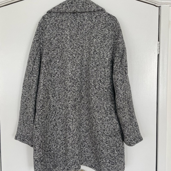 Steve Madden Women's Black and White Pea Coat ladies XL - Picture 6 of 7